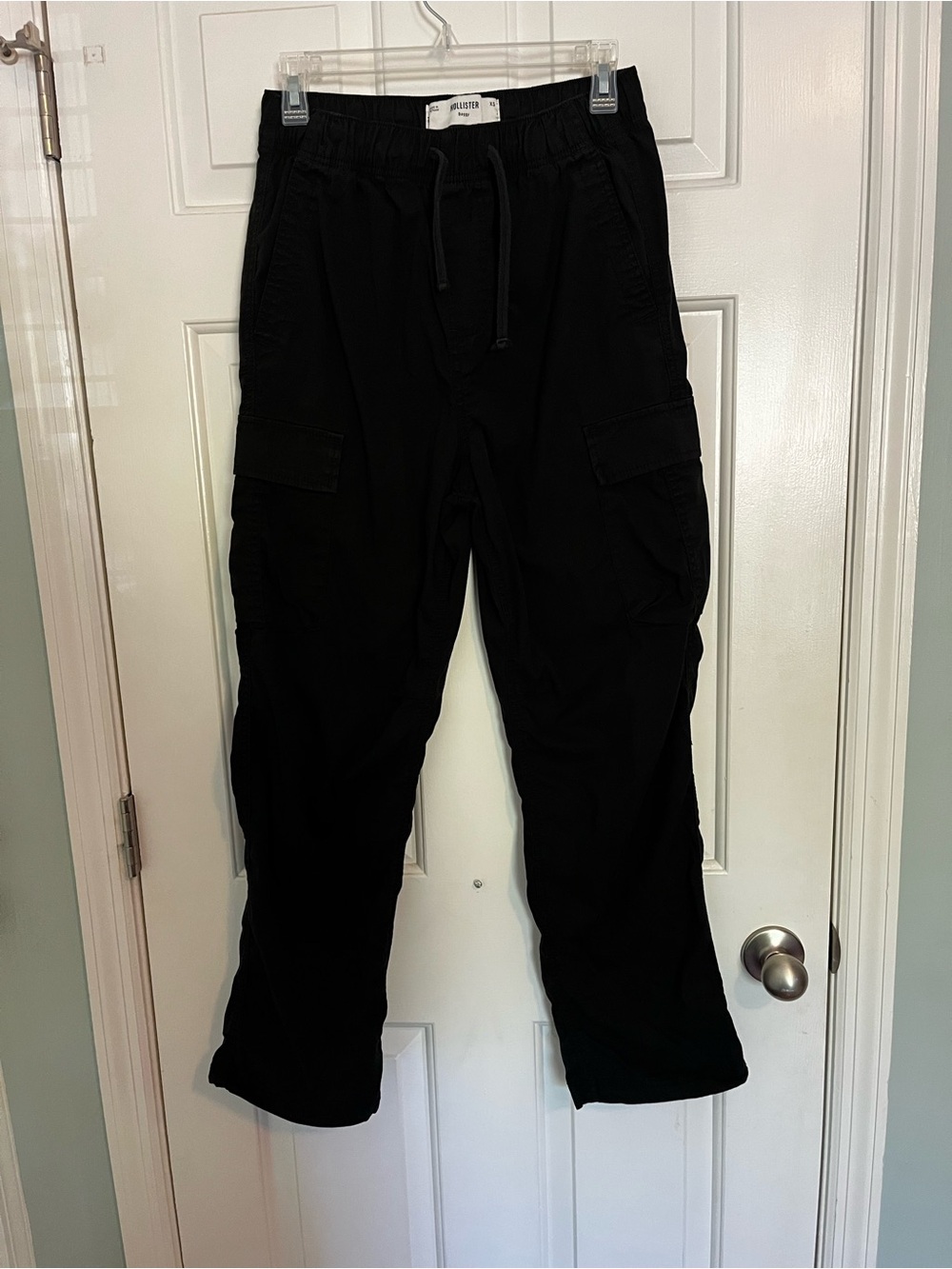 Hollister Black Cargo Jogger Pants